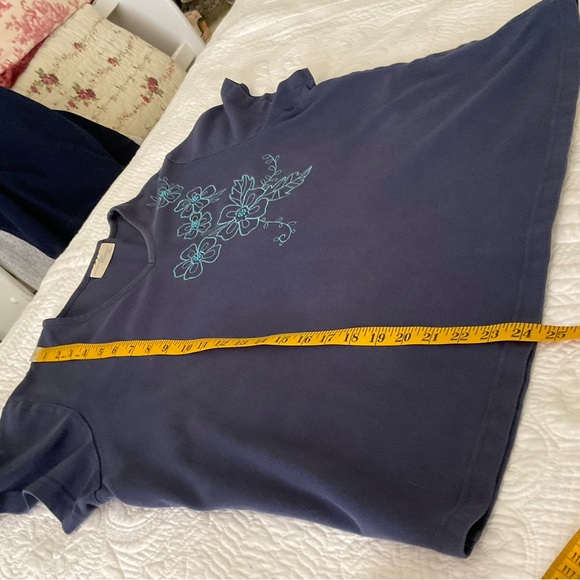 PENMAN’S PLUS, NAVY BLUE EMBROIDERED T- SHIRT, SIZE 2X - Picture 7 of 9